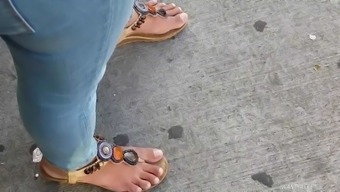 Candid Indian Girl Feet Need Pedi 3