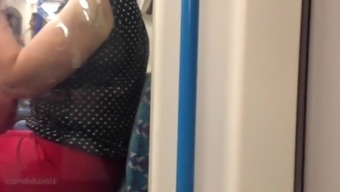Candid Walk 20 - Milf In Red