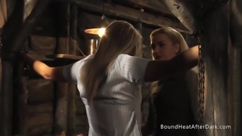 Chained Schoolgirl Groped By Lesbian Madame