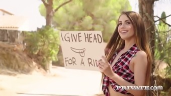 Neat Babe Elle Rose Is One Attractive Country Girl And She'S Thirsty For Cum