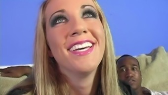 Barb Cummings Bends Over For A Man'S Huge Black Boner