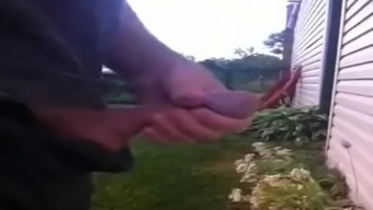Cumming In The Back Yard
