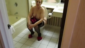 Aunt Sue Removes Anal Beads After Bdsm Session