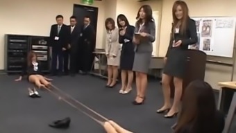 Two Japanese Babes Stripping In Groupsex