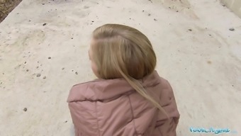 Public Agent Blonde Runs From Police After Fucking