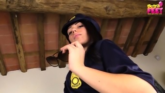 Most Arousing Police Officer Ever Decides To Exhibit Her Pretty Feet