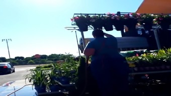 Lovely Ssbbw Watering Plants