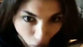 Perfect Cute Brunette Deepthroat And Swallow