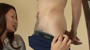 Silver Satin Blowjob