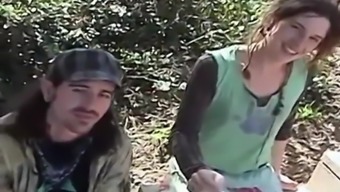 Real Amateur Hippie Couple Fucking In Public 