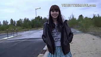 Skinny 18 Year Old Teen’s First Porn Casting