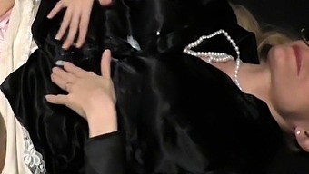 Satin Panty Handjob And Huge Cumshot On Satinblouse Preview