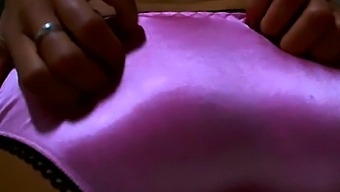 Pink Satin Panties In Your Face