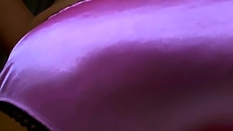 Pink Satin Panties In Your Face