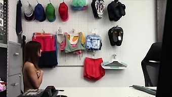 Hot Asian Milf Fucked In The Security Guards Backroom