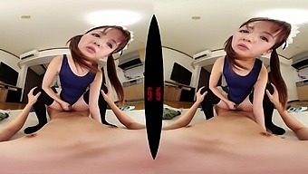 Housekeeper In A Swimsuit And Knee-High Stockings; Cute And Sexy Jav Idol Cleans Your Hosue Then Your Cock