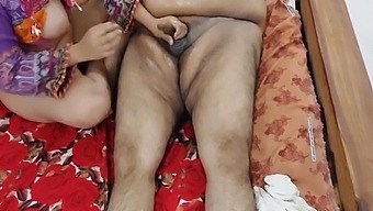 Real Indian Stepfather & Stepdaughter Watching Porn On Mobile Together With Clear Hindi Audio