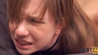 Teen Russian Slut Pays For Her Debts With Her Pussy