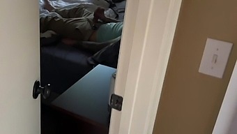 Horny Stepbrother Caught Masturbating By Stepmom And Gets Punished