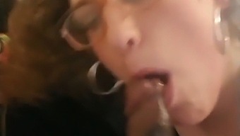 Shay Giving Oral To A Big Black Cock (Shot From Above)