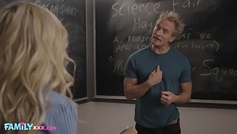 Old Teacher Fucked Petite Blonde With His Fingers And Dick Cuz She Was So Slutty And Didn'T Wear Panties