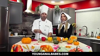 Instructional Video - How To Stuff A Turkey! - Khloe Kapri And Nicky Rebel