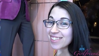Horny Hottie Alex Coal Gets Fingered Before Going To A Museum.