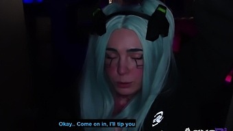 Cyberpunk 2077 Rebecca Amuses The Courier And Makes Him Bang Her.