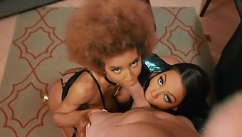 Brown Cuties Demi Sutra And Luna Star Get Fucked In A Threesome