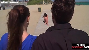 Public Nudity And Sex With A Dark-Haired Babe
