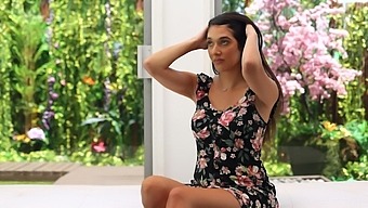 Latina Beauty Aria Gets Her Hairy Pussy Pounded In Pov