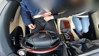 Wife Gives Handjob In Car To Married Man
