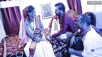 Indian Husband Shares His Wife With His Friend In A Threesome