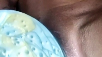 Young Beauty Enjoys Playing With A Sex Toy Alone.