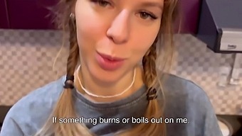 Aroused Man Seduces Beautiful Big-Boobed Russian Woman And Gives Her A Wild Sex In The Kitchen