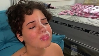 Stepdaughter Gets Facial And Face Fuck In This Compilation