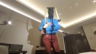 Busty Babe In Amateur European Self-Bondage Adventure