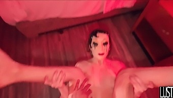 Submissive Brunette Enjoys Intense Anal Penetration In Mask