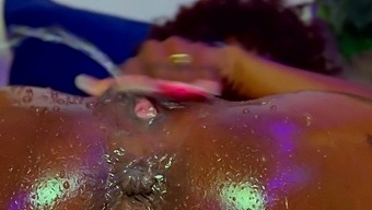 A Hot Black Maid Gets Wild On Webcam With Her Ebony Beauty